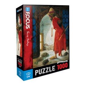 Blue Focus 1000 Parça The Tortoise Trainer Kaplumbağa Terbiyecisi Puzzle