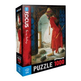 Blue Focus 1000 Parça The Tortoise Trainer Kaplumbağa Terbiyecisi Puzzle
