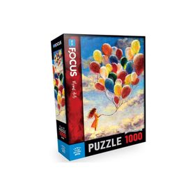 Blue Focus 1000 Parça Uçan Balonlar Puzzle