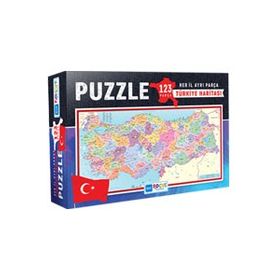 Blue Focus 123 Parça Türkiye Haritası Kutulu Puzzle Her il Ayrı Parça Puzzle