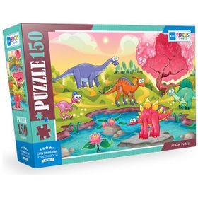 Blue Focus 150 Parça Cute Dinosaurs Sevimli Dinozorlar Puzzle