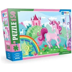 Blue Focus 150 Parça Unicorn Tek Boynuzlu At Puzzle