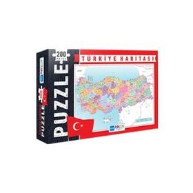 Blue Focus 200 Parça Türkiye Haritası Kutulu Puzzle