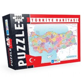 Blue Focus 200 Parça Türkiye Haritası Kutulu Puzzle