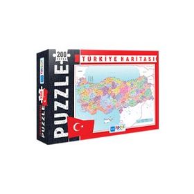 Blue Focus 200 Parça Türkiye Haritası Kutulu Puzzle
