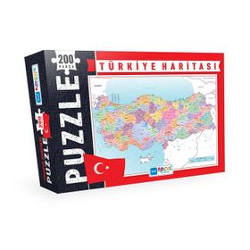 Blue Focus 200 Parça Türkiye Haritası Kutulu Puzzle