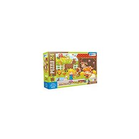 Blue Focus 24 Parça Yer Puzzle Farm Animals Çiftlik Hayvanları Puzzle