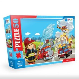 Blue Focus 50 Parça Fireman İtfaiyeci Puzzle