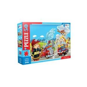 Blue Focus 50 Parça Fireman İtfaiyeci Puzzle
