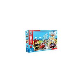 Blue Focus 50 Parça Fireman İtfaiyeci Puzzle