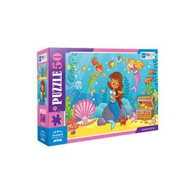 Blue Focus 50 Parça Mermaid Deniz Kızı Puzzle