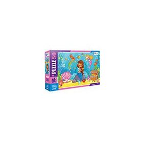 Blue Focus 50 Parça Mermaid Deniz Kızı Puzzle