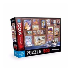Blue Focus 500 Parça Cute Cats Sevimli Kediler Puzzle