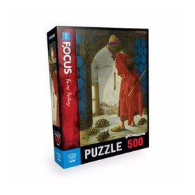 Blue Focus 500 Parça The Tortoise Trainer Kaplumbağa Terbiyecisi Puzzle