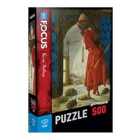Blue Focus 500 Parça The Tortoise Trainer Kaplumbağa Terbiyecisi Puzzle