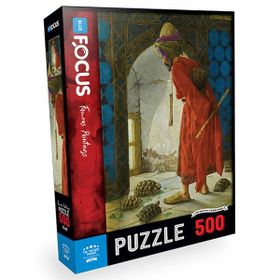 Blue Focus 500 Parça The Tortoise Trainer Kaplumbağa Terbiyecisi Puzzle