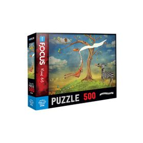 Blue Focus 500 Parça Zebra Love Giraffe Zebranın Aşkı Zürafa Puzzle