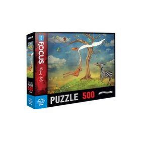 Blue Focus 500 Parça Zebra Love Giraffe Zebranın Aşkı Zürafa Puzzle