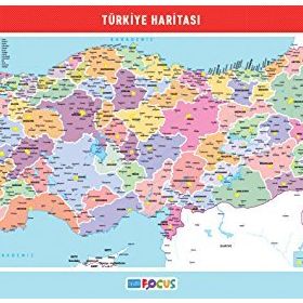 Blue Focus 56x30 cm Büyük Boy Türkiye Haritası Puzzle