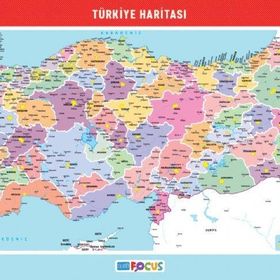 Blue Focus 56x30 cm Büyük Boy Türkiye Haritası Puzzle
