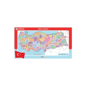 Blue Focus 56x30 cm Büyük Boy Türkiye Haritası Puzzle