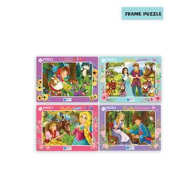 Blue Focus 72 Parça 4'lü Set Frame Puzzle
