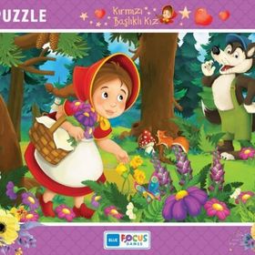 Blue Focus 72 Parça Kırmızı Başlıklı Kız Büyük Frame Puzzle