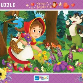 Blue Focus 72 Parça Kırmızı Başlıklı Kız Büyük Frame Puzzle