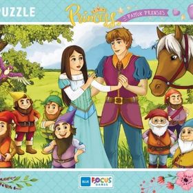 Blue Focus 72 Parça Kız Çocuk Pamuk Prenses Büyük Frame Puzzle