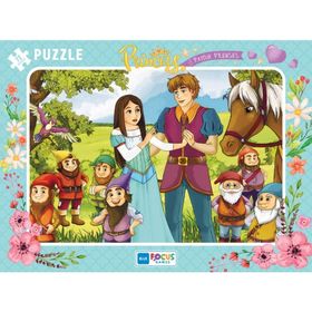 Blue Focus 72 Parça Kız Çocuk Pamuk Prenses Büyük Frame Puzzle