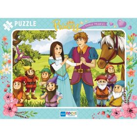 Blue Focus 72 Parça Kız Çocuk Pamuk Prenses Büyük Frame Puzzle