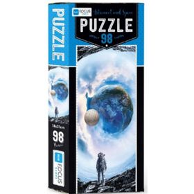 Blue Focus Astronaut And Space 98 Parça Puzzle