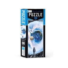Blue Focus Astronaut And Space 98 Parça Puzzle