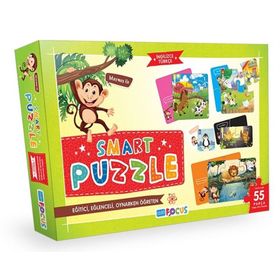 Blue Focus Baby Smart 55 Parça Puzzle