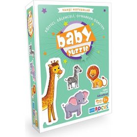 Blue Focus Baby Vahşi Hayvanlar Puzzle