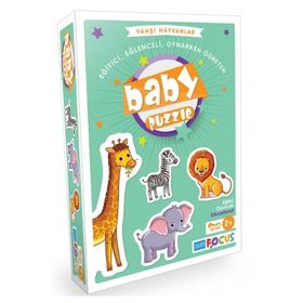 Blue Focus Baby Vahşi Hayvanlar Puzzle