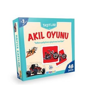 Blue Focus BF018 48 Parça Taşıtlar Hafıza Oyunlar