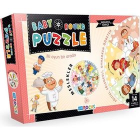 Blue Focus BF075 Meslekler - Baby Round Puzzle