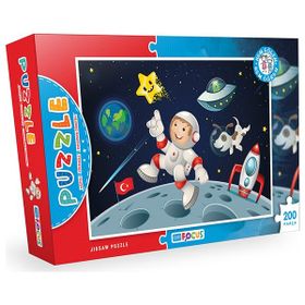 Blue Focus Bf148 Uzay Temalı 200 Parça Puzzle