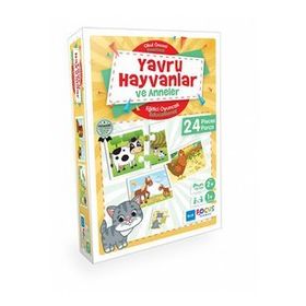 Blue Focus BF152 Yavru Hayvanlar ve Anneler Puzzle