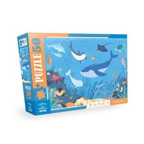 Blue Focus BF312 Sea Animals Deniz Hayvanları 50 Parça Puzzle