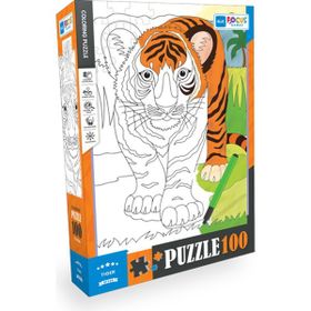 Blue Focus BF384 Kaplan 100 Parça Boyanabilir Puzzle