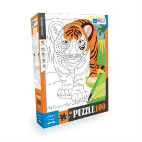 Blue Focus BF384 Kaplan 100 Parça Boyanabilir Puzzle