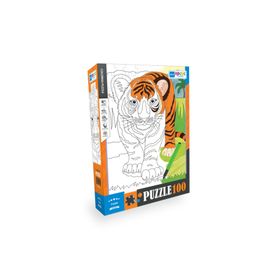 Blue Focus BF384 Kaplan 100 Parça Boyanabilir Puzzle