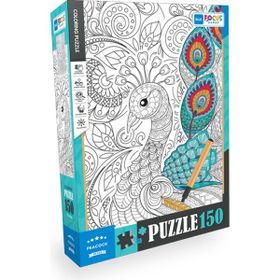 Blue Focus BF385 Tavuskuşu 150 Parça Boyanabilir Puzzle