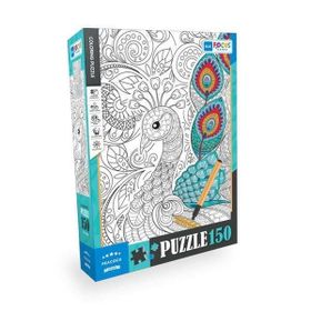 Blue Focus BF385 Tavuskuşu 150 Parça Boyanabilir Puzzle