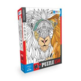 Blue Focus BF386 Aslan 150 Parça Boyanabilir Puzzle