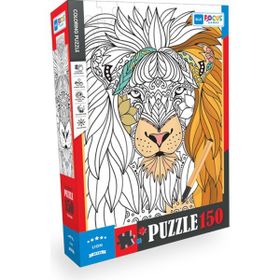 Blue Focus BF386 Aslan 150 Parça Boyanabilir Puzzle
