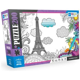 Blue Focus BF387 Eyfel Kulesi 200 Parça Boyanabilir Puzzle