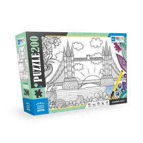 Blue Focus BF388 Kule Köprüsü 200 Parça Boyanabilir Puzzle